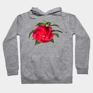 Dark Pink Hibiscus Hoodie